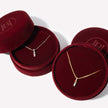 Birthstone Baguette Necklace in packaging