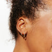 Pavé Hoops Exclusive Bundle in Gold on Model