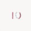 H&B Pink Sparkle Hoop Earrings