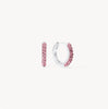 H&B Pink Sparkle Hoop Earrings
