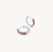 H&B Pink Sparkle Hoop Earrings
