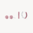 H&B Pink Sparkle Earrings Set