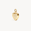 Heart Locket Charm Gold