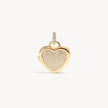 Heart Locket Charm Gold