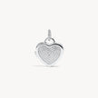 Heart Locket Charm Silver