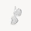 Heart Locket Charm Silver