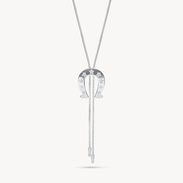 Horseshoe Bolo Tie Necklace