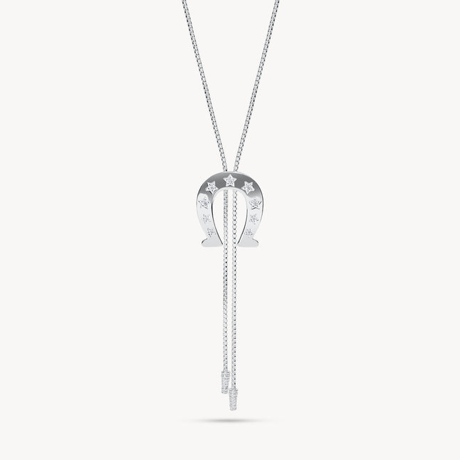 Horseshoe Bolo Tie Necklace