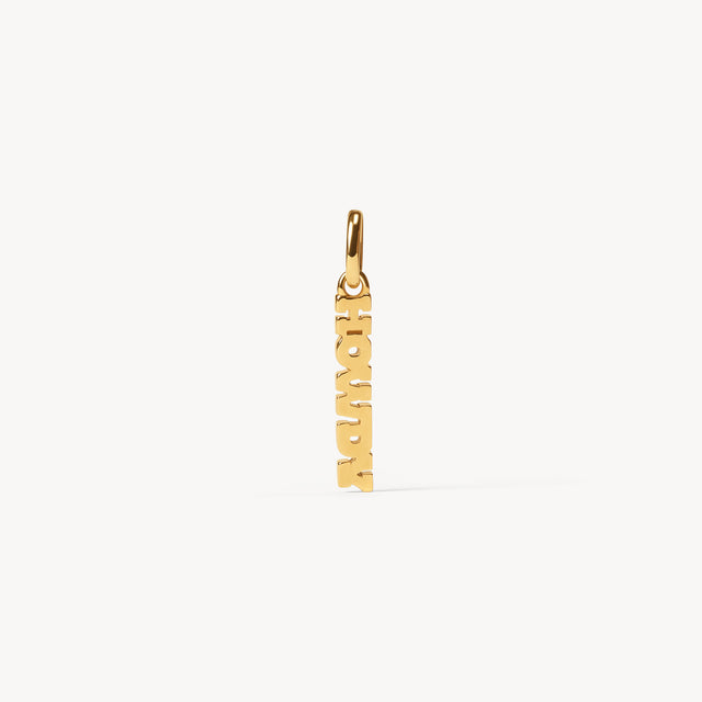 Gold HOWDY Charm