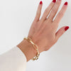 Icon Clip Chain Bracelet Gold on model