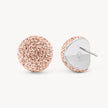 Rose Gold Icon Sparkle Stud Earrings