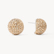 Soft Gold Icon Sparkle Stud Earrings