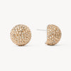 Soft Gold Icon Sparkle Stud Earrings