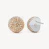 Soft Gold Icon Sparkle Stud Earrings