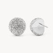 White Icon Sparkle Stud Earrings