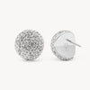 White Icon Sparkle Stud Earrings