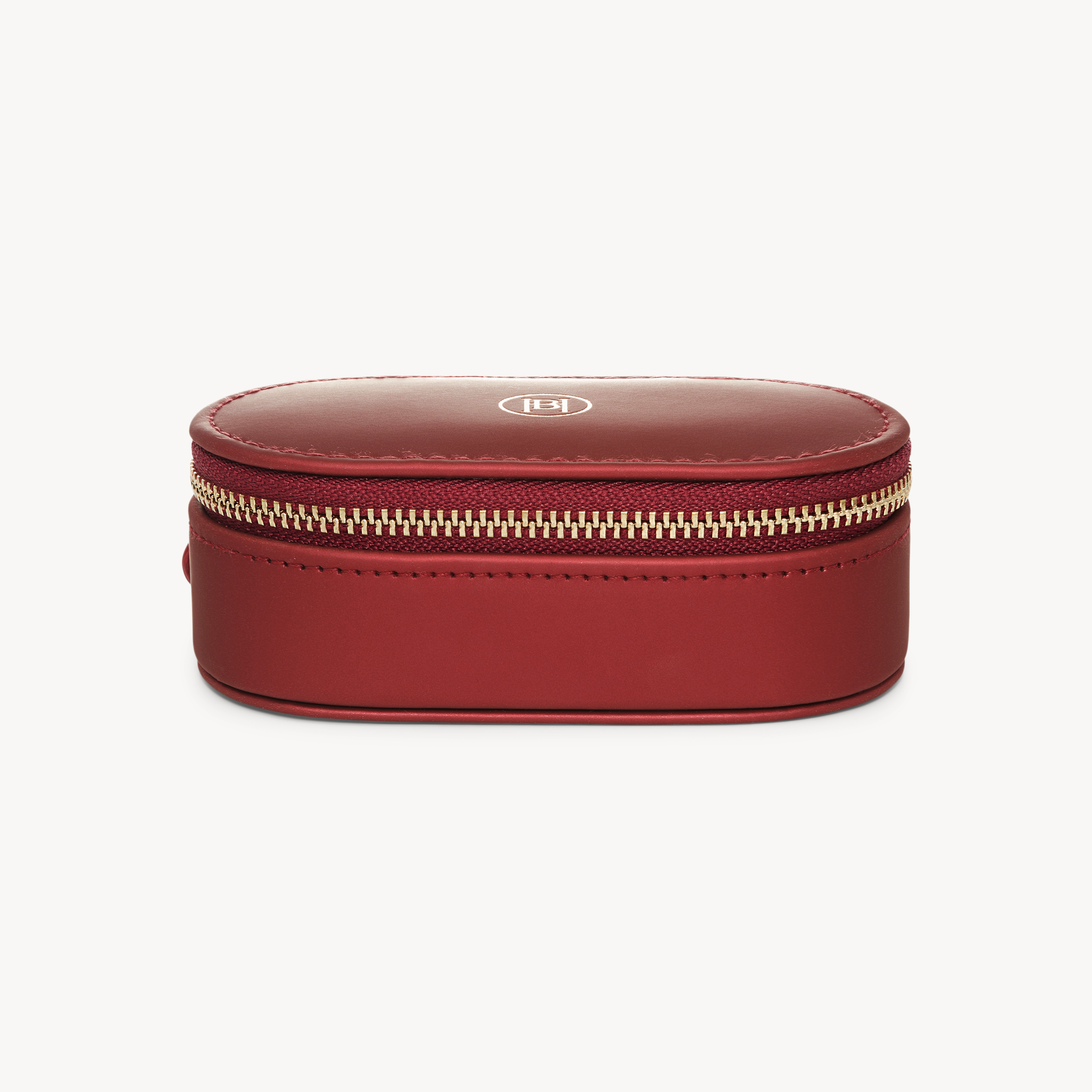 Small Merlot Travel Jewelry Case