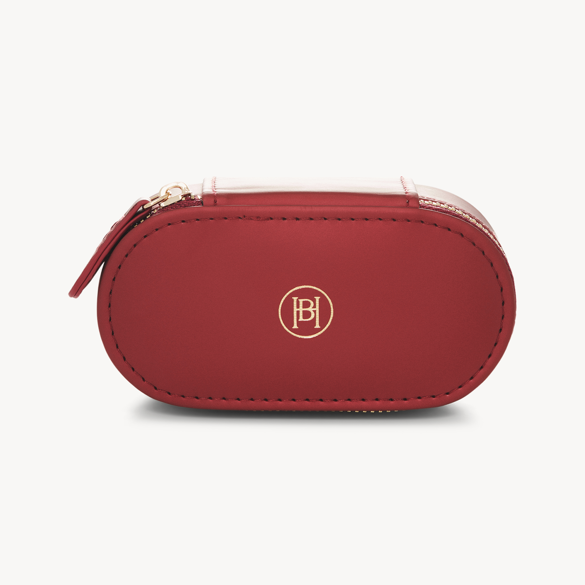 Small Merlot Travel Jewelry Case