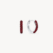 January Birthstone Sparkle Hoops