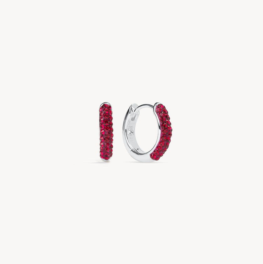 July Birthstone Always On Hoop Earrings