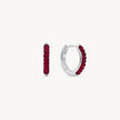 July Birthstone Sparkle Hoops