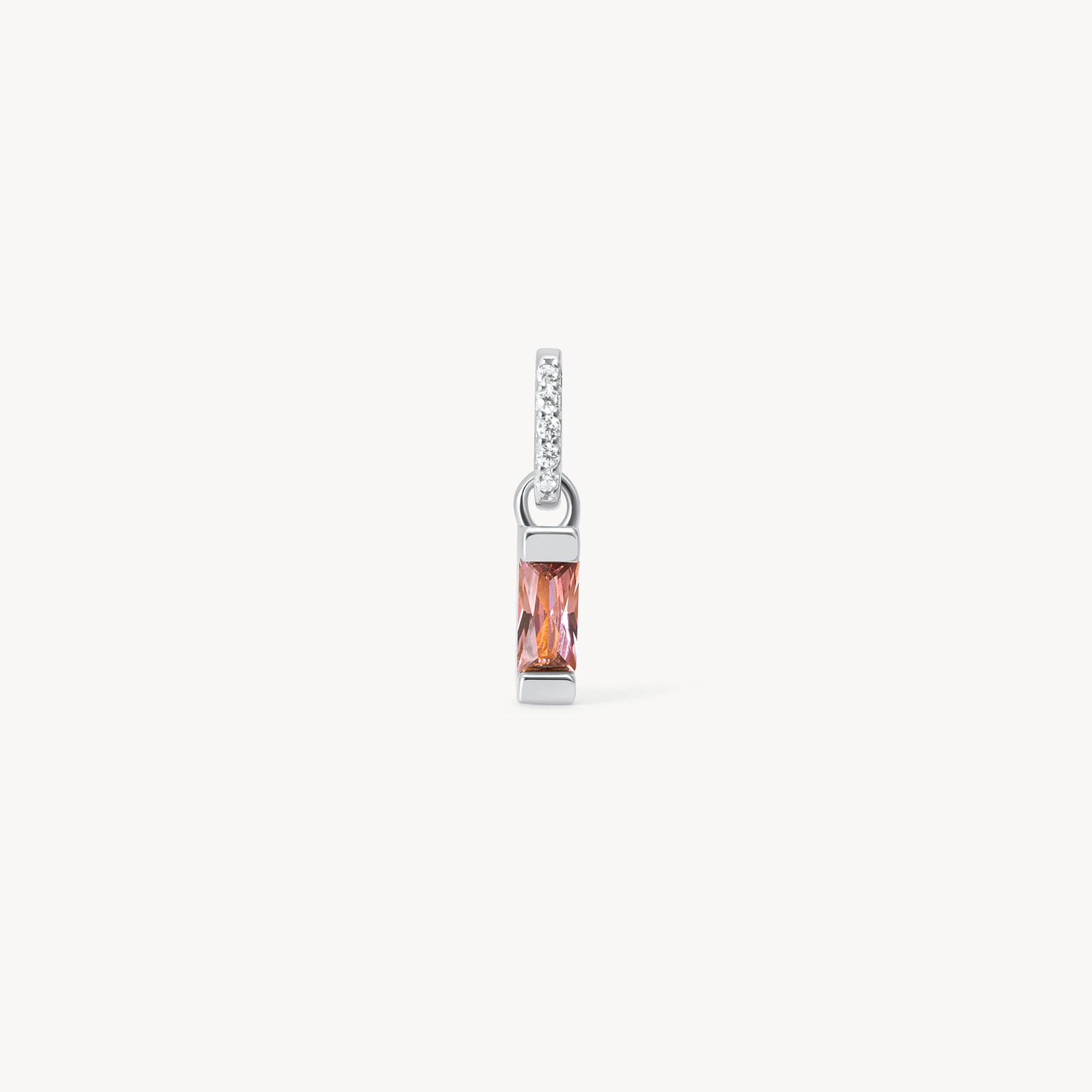 June Birthstone Baguette Charm