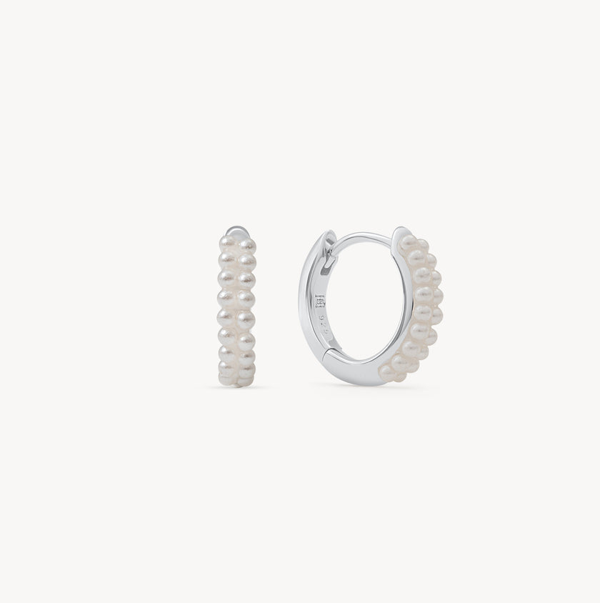 June Birthstone Sparkle Hoops