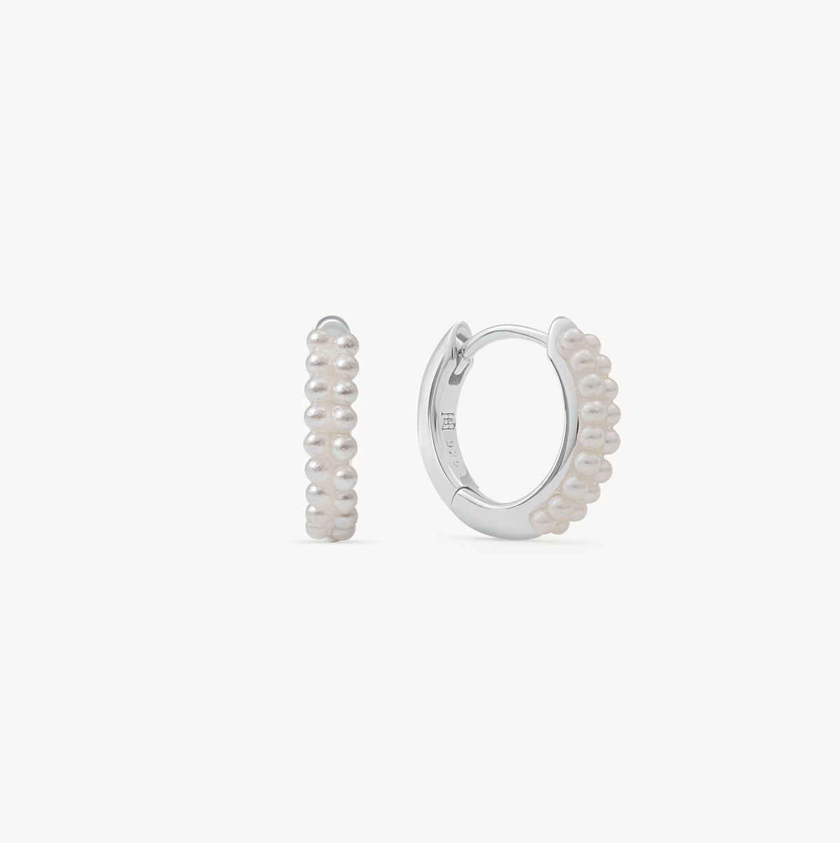 June Birthstone Sparkle Hoop Earrings