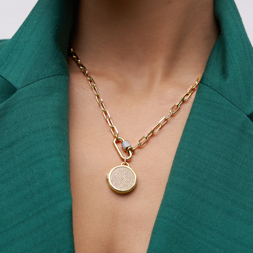 Keepsake Pavé Locket Charm Hillberg Berk