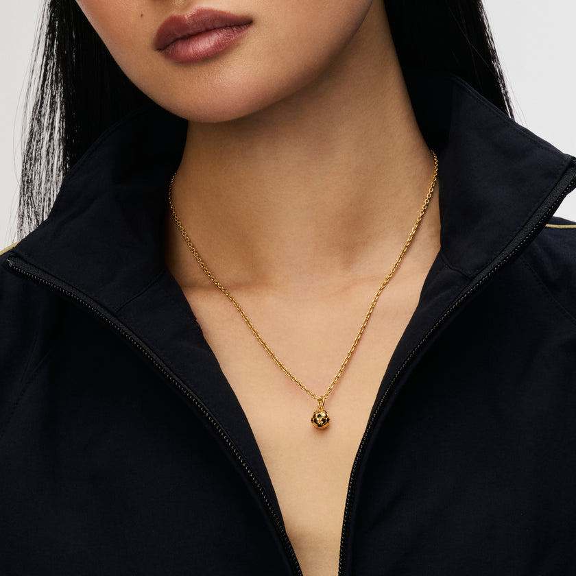 Kick Charm on a Rolo Slider Chain on model