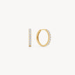 Lab Diamond Hoop Earrings