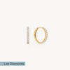 Lab Diamond Hoop Earrings 16mm