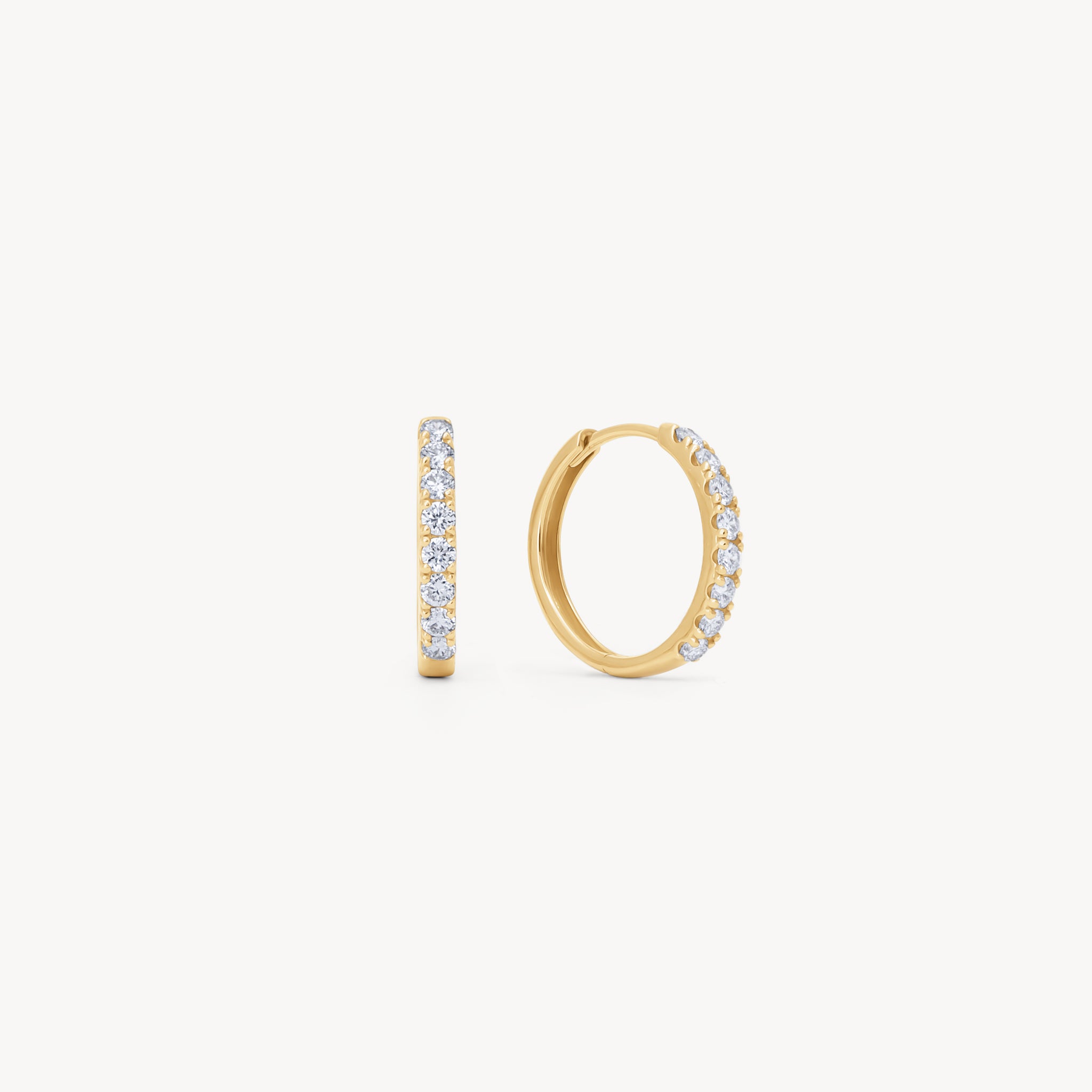 Lab Diamond Hoop Earrings