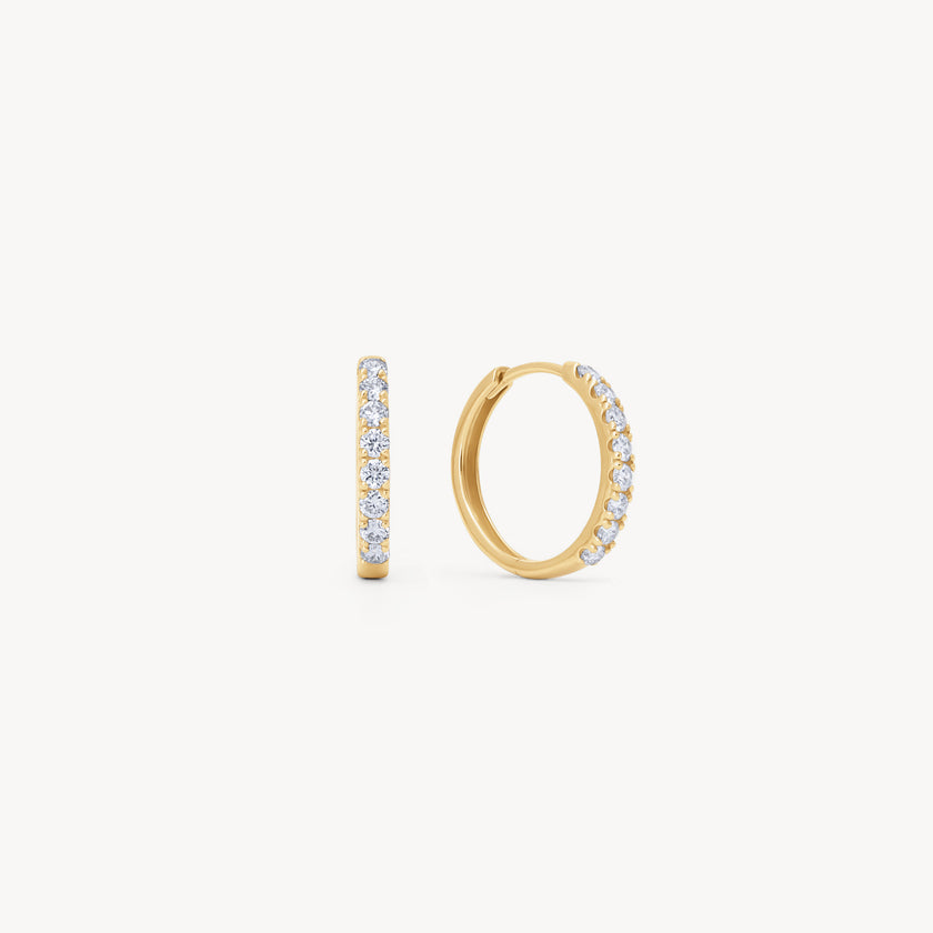 Lab Diamond Hoop Earrings