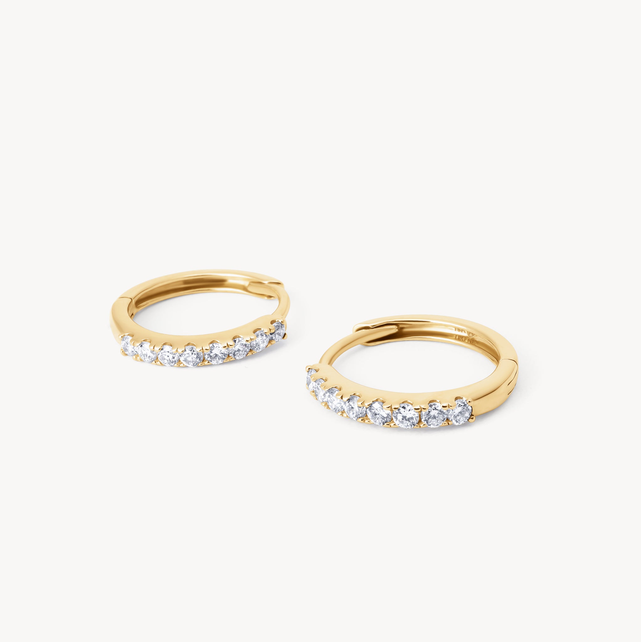 Lab Diamond Hoop Earrings