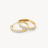 16mm Lab Diamond Hoop Earrings