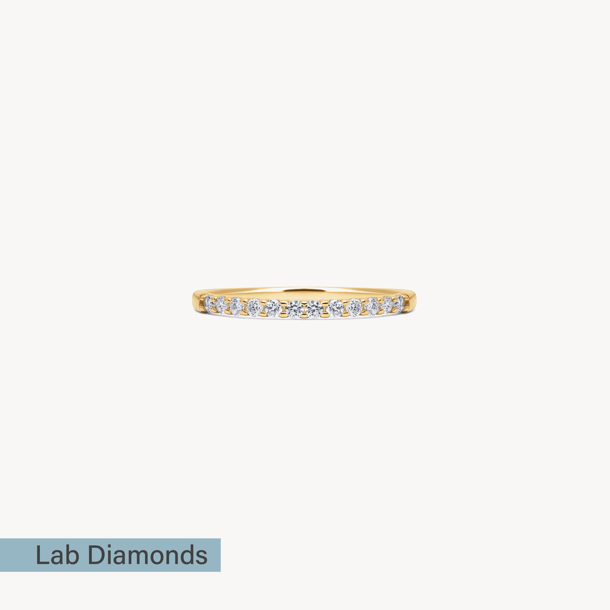 Lab Diamond Line Ring