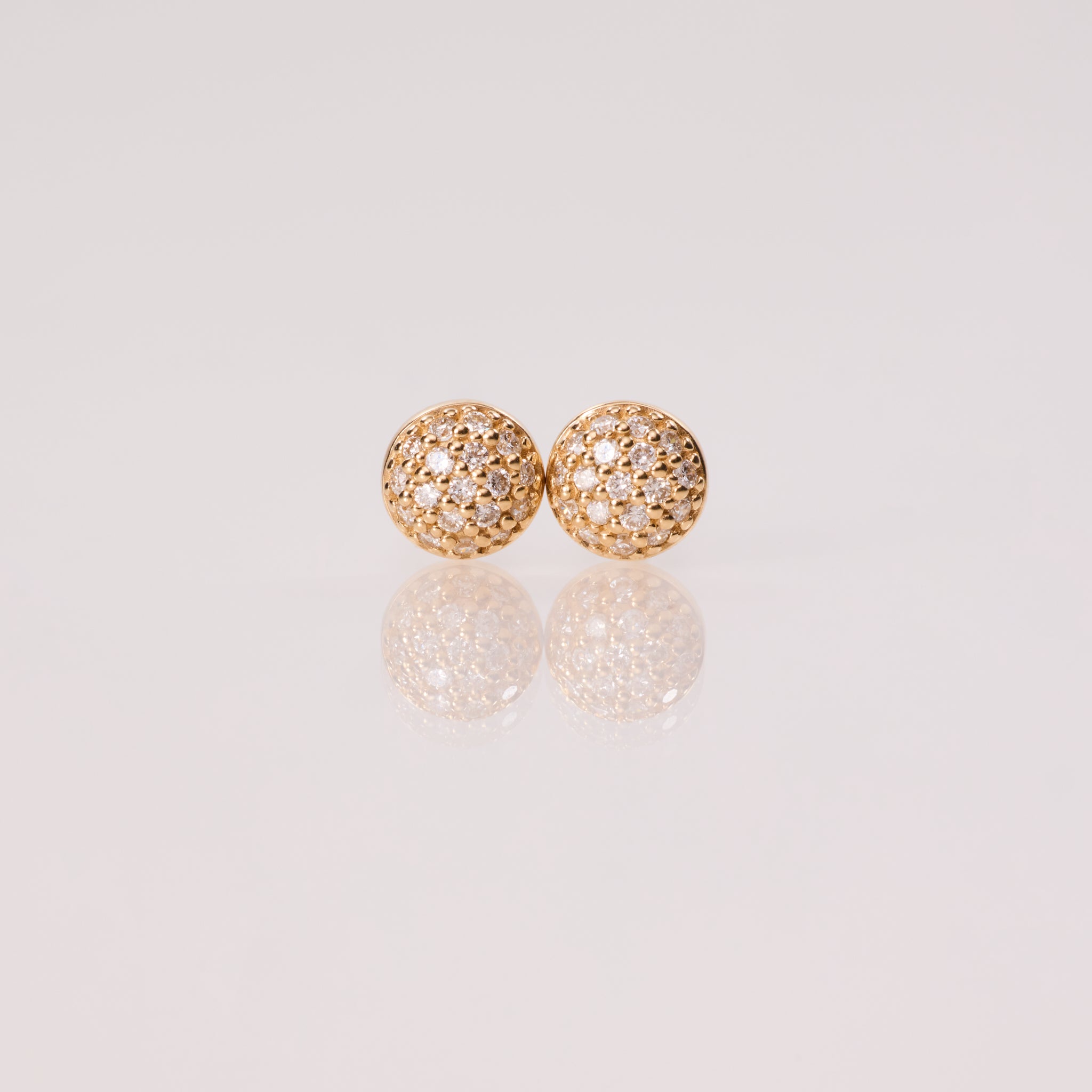 Lab Diamond Pavé Stud Earrings
