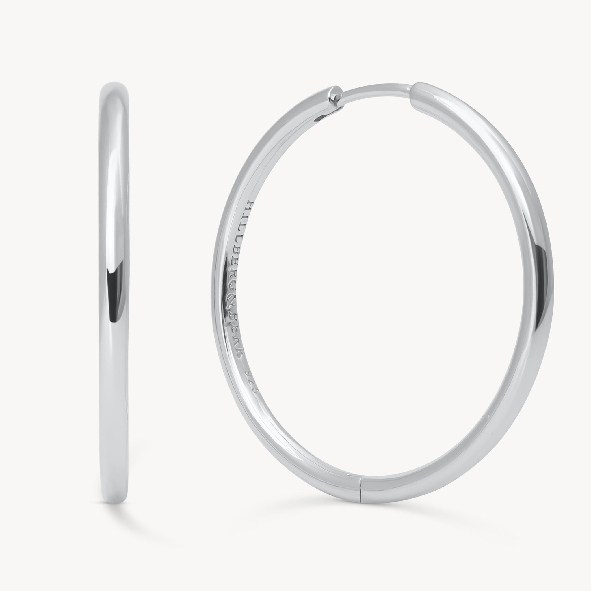 【HYKE】HOOP EARRINGS SILVER925 Womens_Split_Hoop_Silver_View1