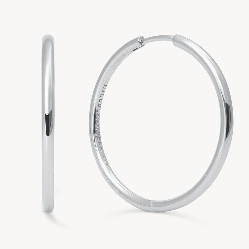 Silver Large Hoop Earrings