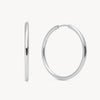 Silver Large Hoop Earrings