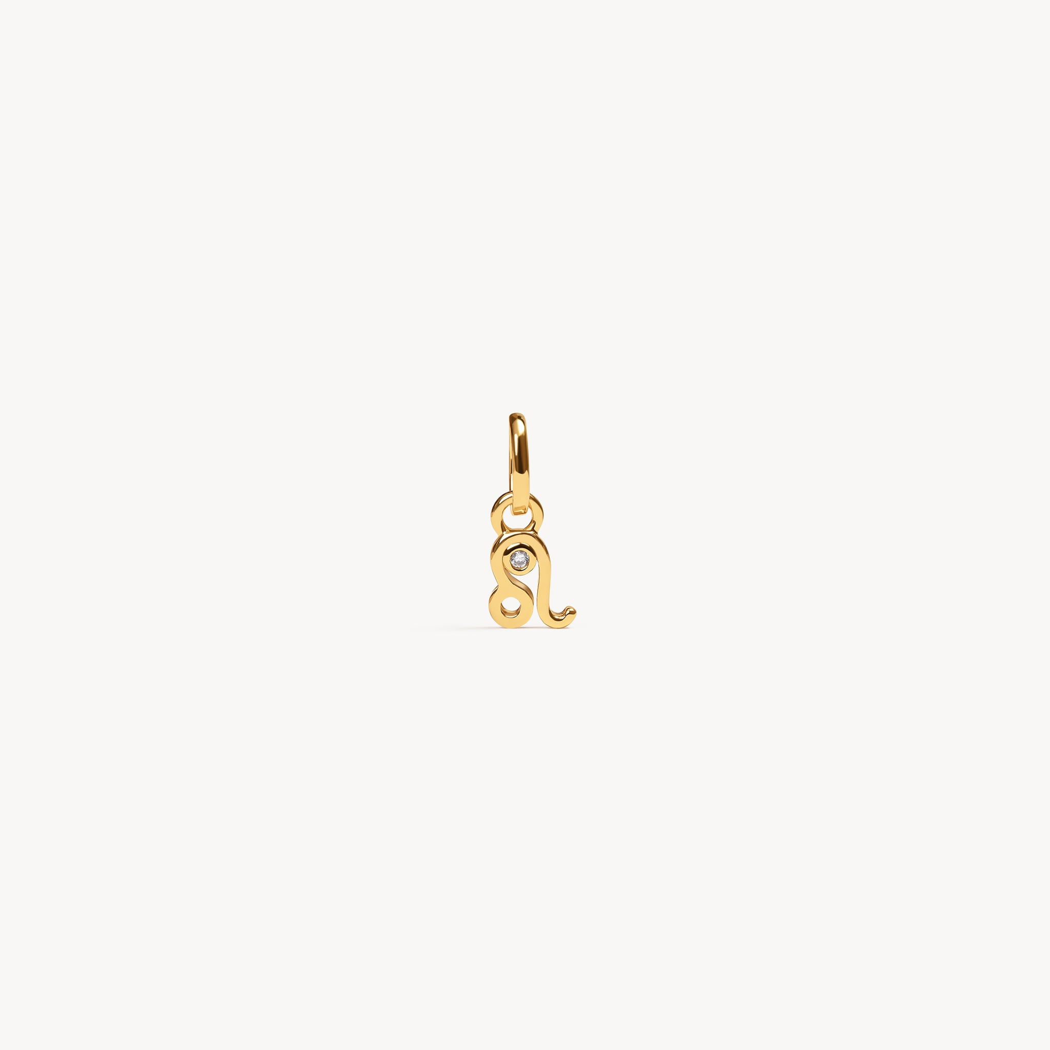 Leo Zodiac Charm Gold