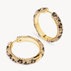 Large Sparkle Hoop Earrings