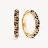 Leopard Large Sparkle Hoop Earrings