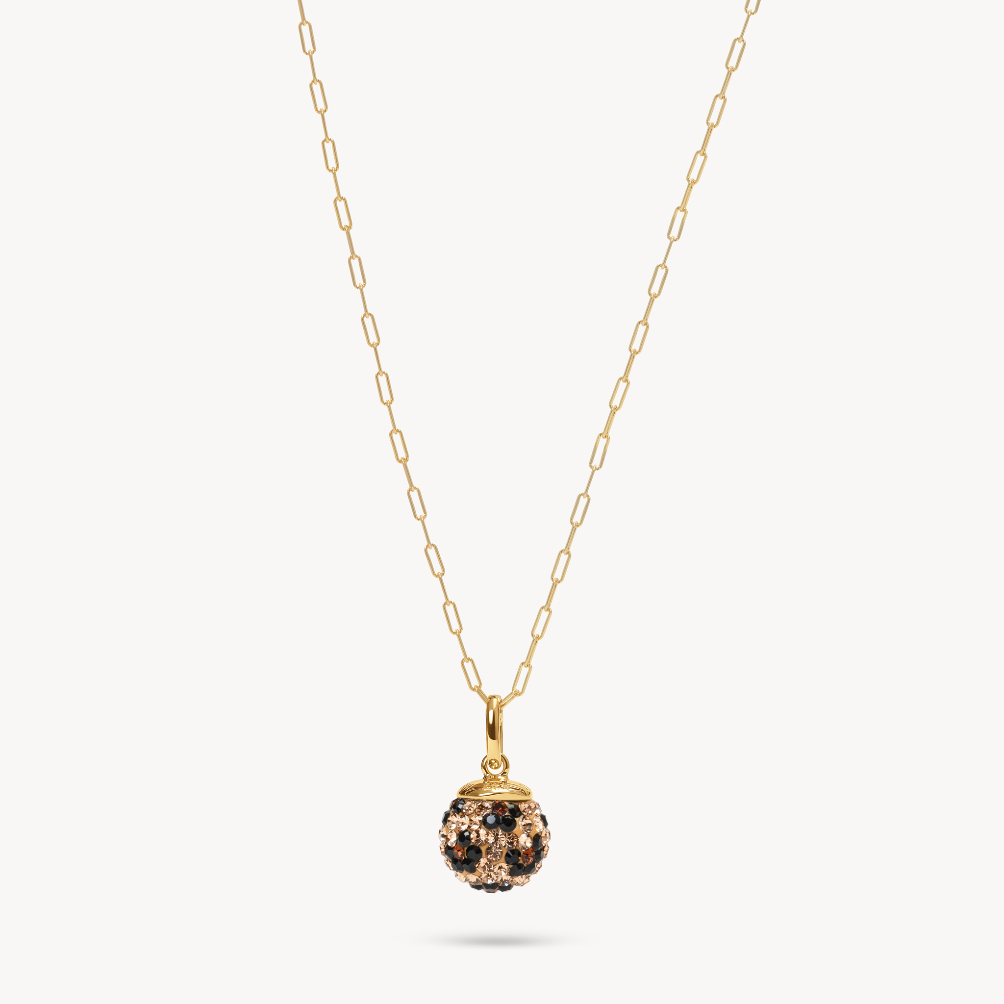 Sparkle Ball™ Clip Chain Necklace Leopard