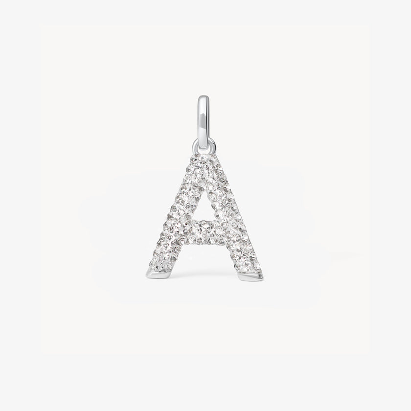 Sparkle Letter Charm