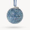 Light Sapphire Sparkle Ornament close up