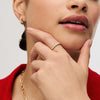 Lineup Opal Stacking Ring in gold on model