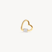 Heart Carabiner Twist Link Charm Holder