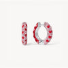 Lovestruck Medium Sparkle Reversible Hoop Earrings